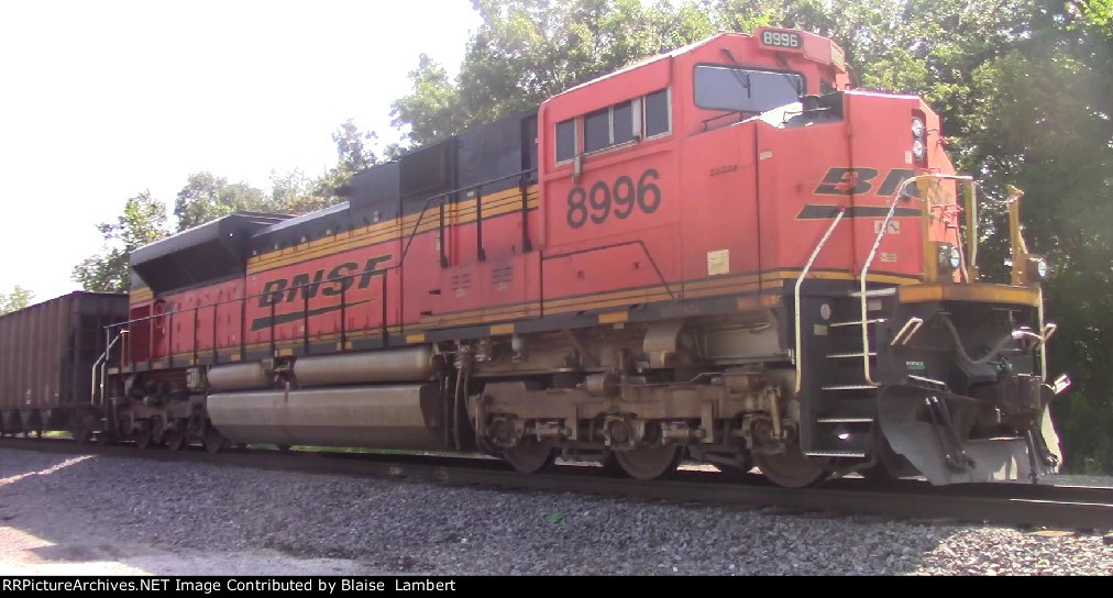 BNSF coal train DPU